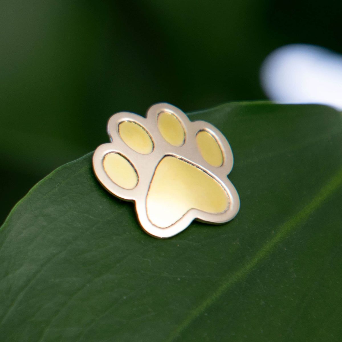 Mixed Metal Paw Plant Charm - Image 3