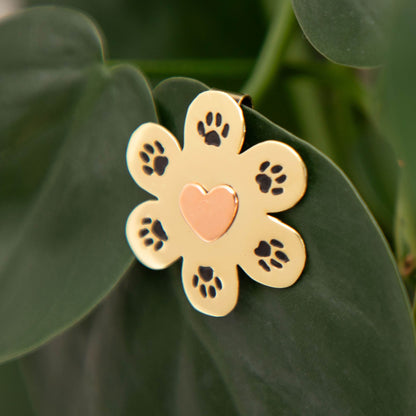 Mixed Metal Paw Plant Charm - Image 5