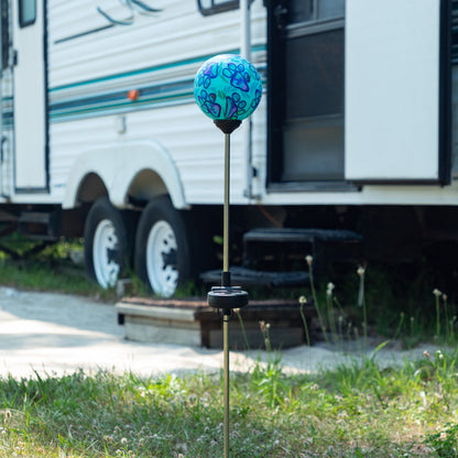 Paw Print Solar Garden Globe Stake - Image 4