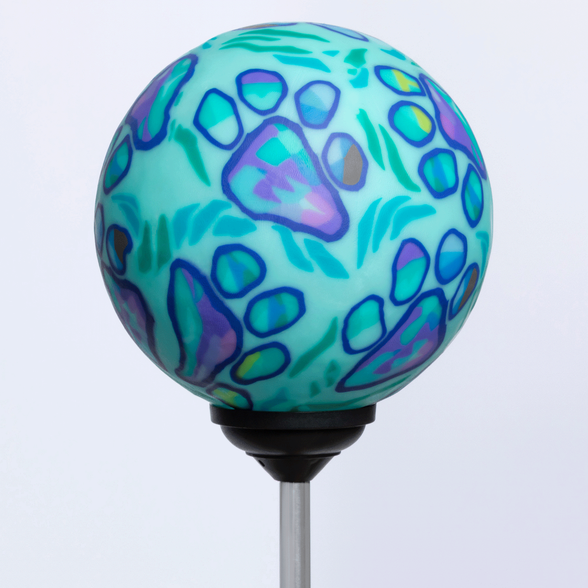 Paw Print Solar Garden Globe Stake - Image 2
