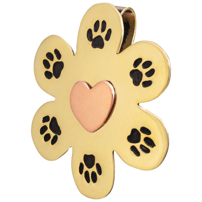 Mixed Metal Paw Plant Charm - Image 6