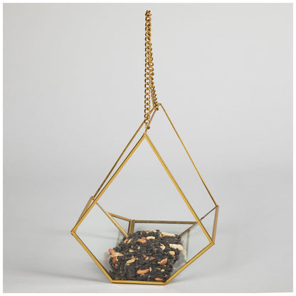 Hanging Open-Air Glass Bird Feeder - Image 5