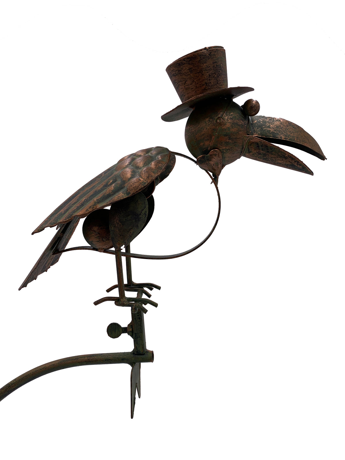 Top Hat Bird Rocker Garden Stake - Image 2