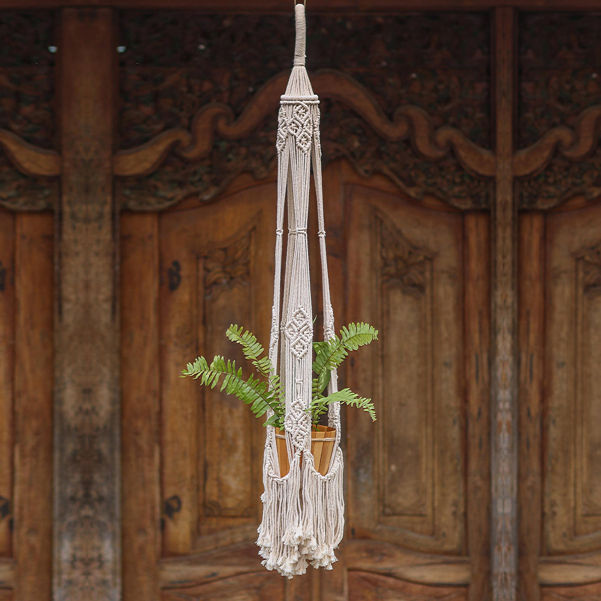 Handwoven Cotton Macrame Plant Hanger