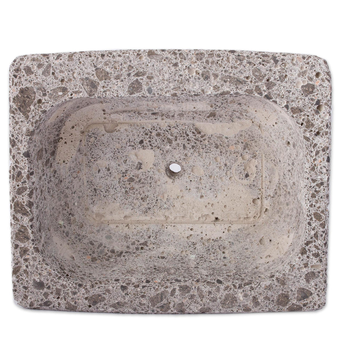 Rectangular Striped Reclaimed Stone Planter - Image 4